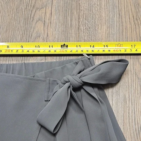 Halara Flex High Waisted Tie Side Wide Leg Work Pants, Medium Regular, Grey - Picture 10 of 13